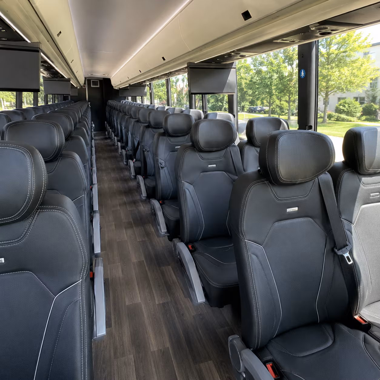 stockton charter bus interior gallery
