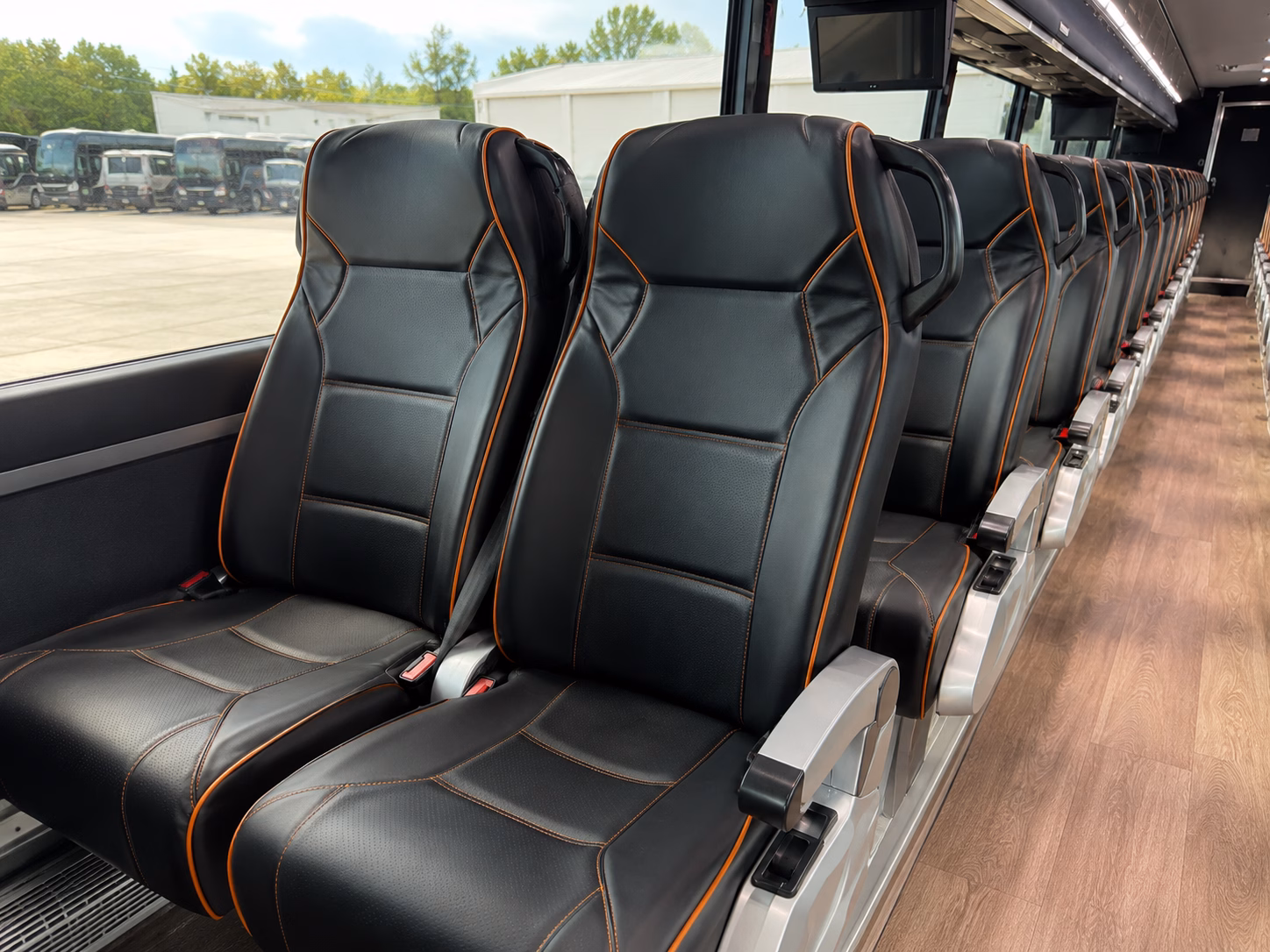 stockton charter bus interior