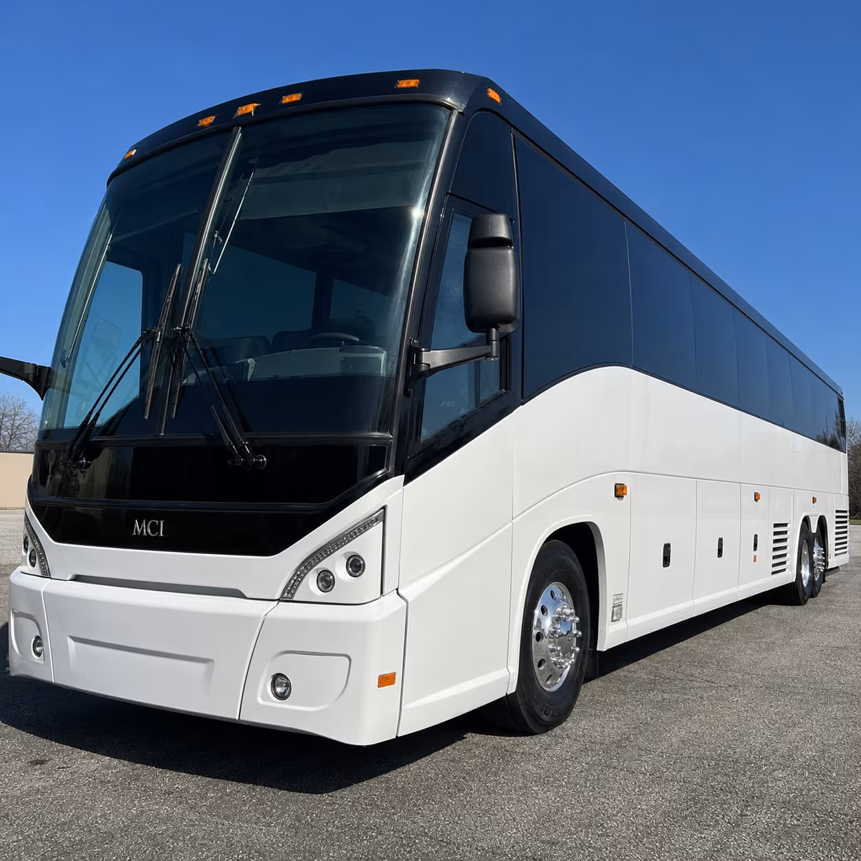 stockton charter bus rental exterior